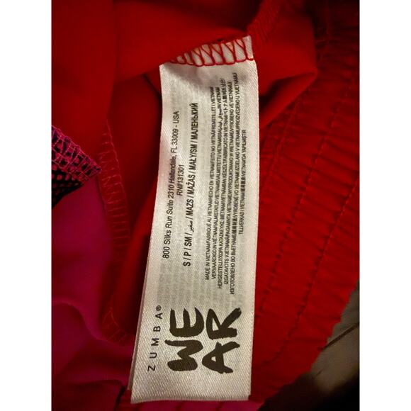 Zumba Wear Colorblock Hooded Pullover Jacket – Women’s Size S grey pink red - Picture 7 of 7